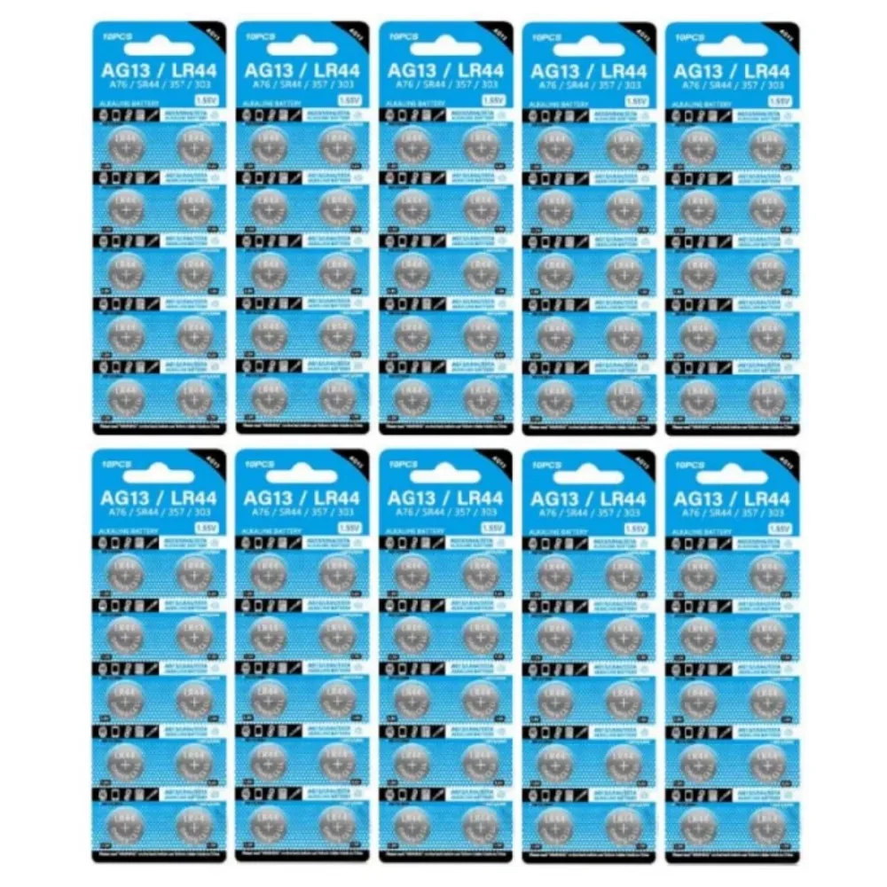 Кнопочные батарейки LR44 10 шт