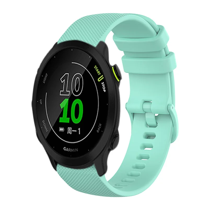 Silicone Strap for Garmin Forerunner 158 245 645 18mm 20mm 22mm Small Checkered Replacement Wristband Bracelet Smartwatch Band