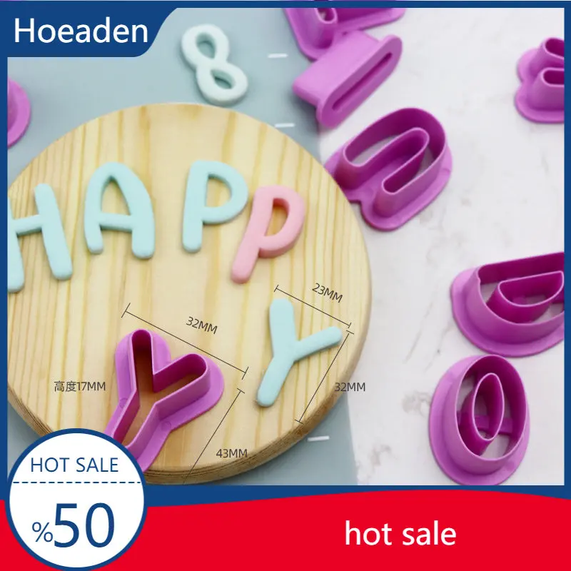 

1Set Plastic Cake Mould DIY Alphabet Letter Impress Biscuit Cookie Cutter Press Stamp Embosser Fondant Mold