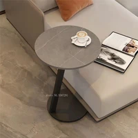 sofa side table c type modern light luxury small apartment coffee table side table movable bedside corner table creative round