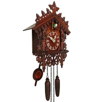 wooden cuckoo wall clock simple cuckoo clock alarm clock creative pastoral american decorative clock wall clock home decor