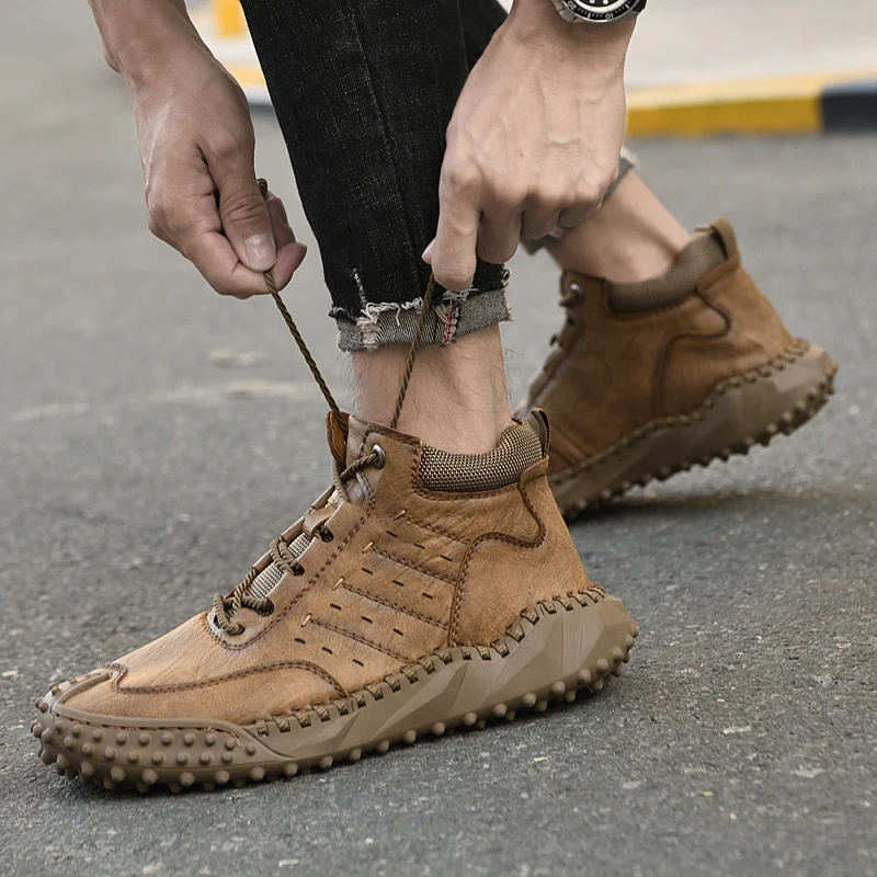 2022 Winter Warm Keeping Men's Comfortable Golf Shoes Outdoor Anti-skid Golf Shoes Men's Comfortable Snow Shoes Size 38-46