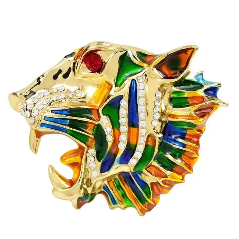 CINDY XIANG Новая Винтажная разноцветная эмаль Тигр Брошь булавка в виде животного