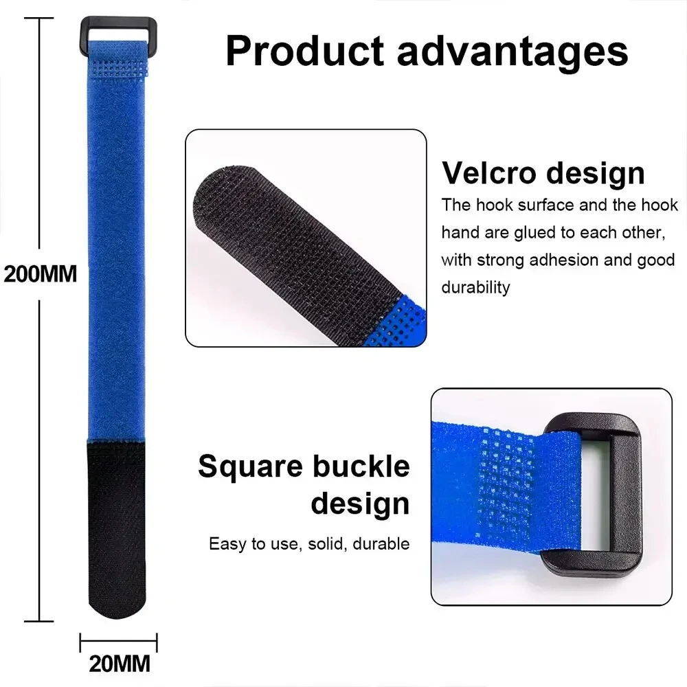 Черные нейлоновые кабельные стяжки 10 шт. самоклеящиеся многофункциональные