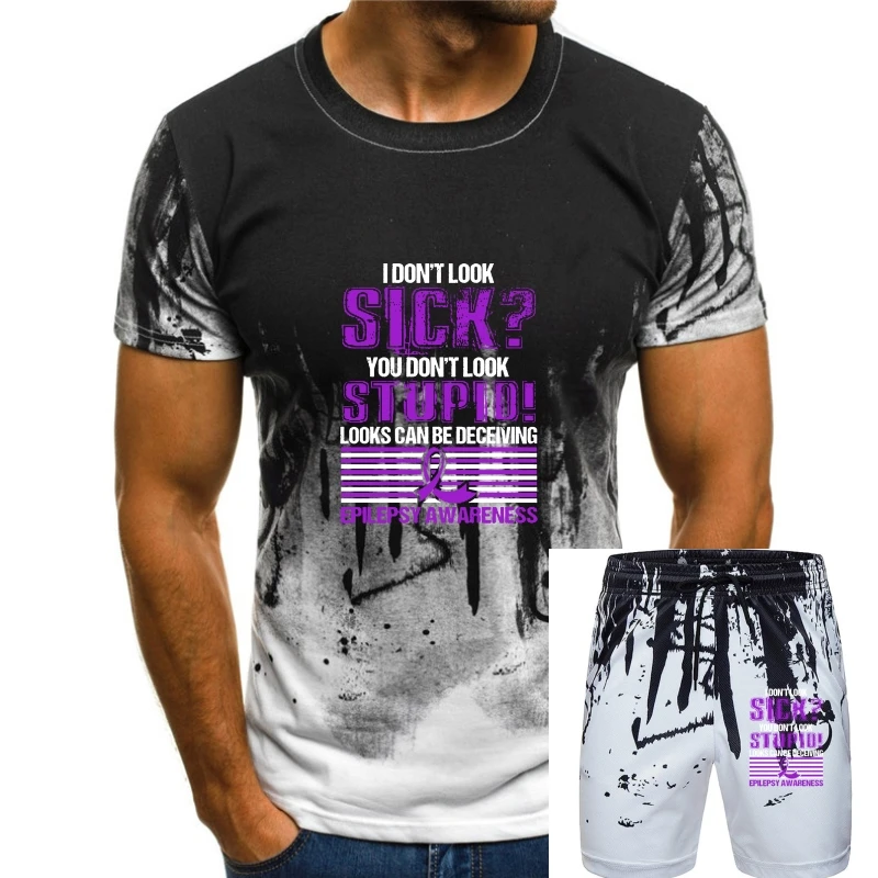 

Men T Shirt Epilepsy Awareness - Deceiving Women T-Shirt