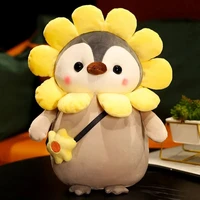 25 35cm cartoon plush penguin dolls korea popular crash penguin hat can removed wings landing on you can shake kid birthday gift