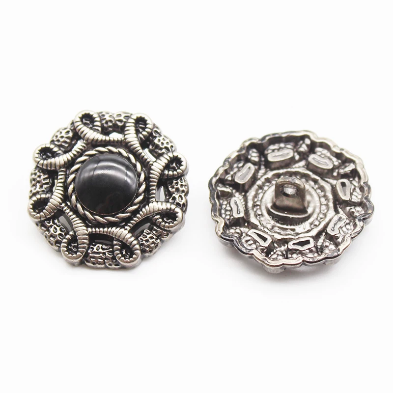 Новинка винтажная серебряная круглая ручная строчка разных размеров Цветочная