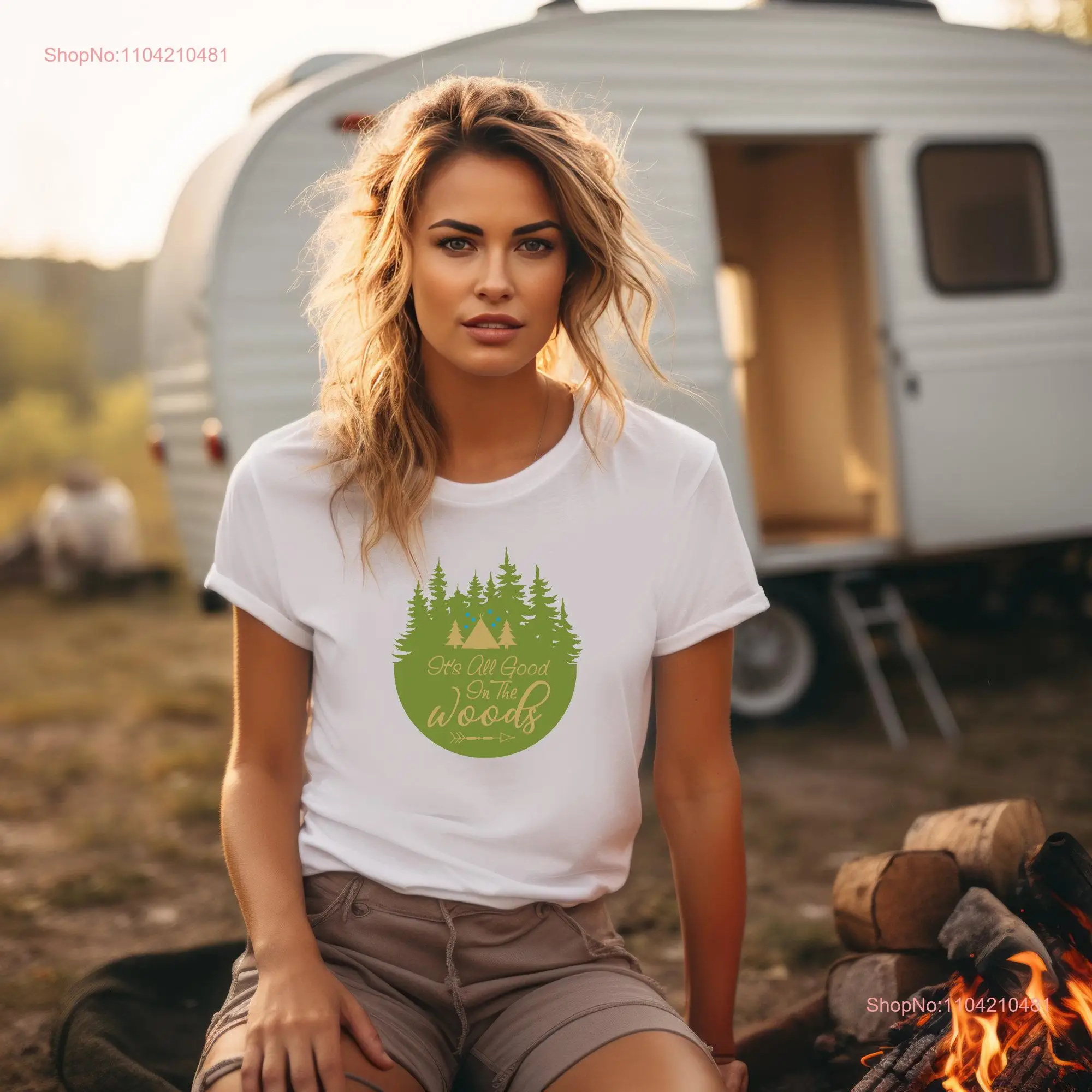 Футболка Camping In The Woods с длинными или короткими рукавами