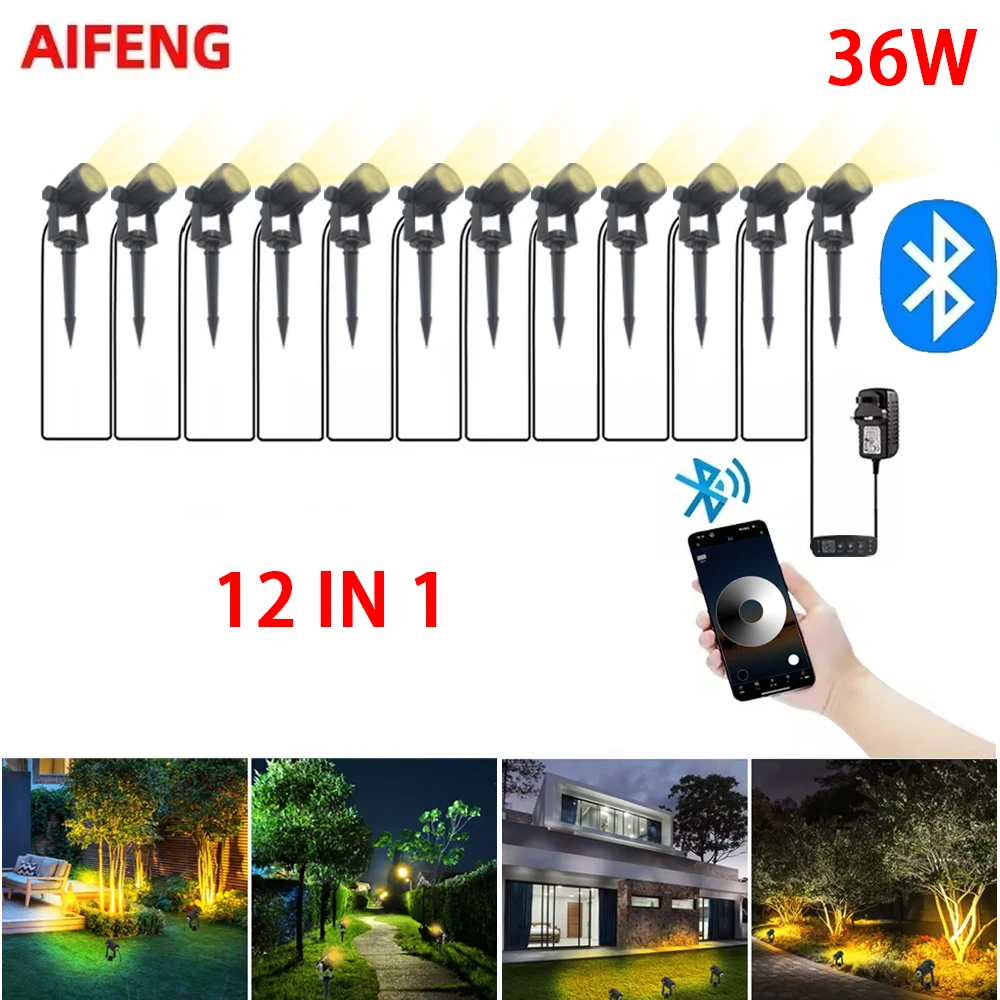 

Супер яркий теплый белый прожектор светодиодный садовый светильник газонная лампа низковольтное ландшафтное освещение IP65 водонепроницаемый