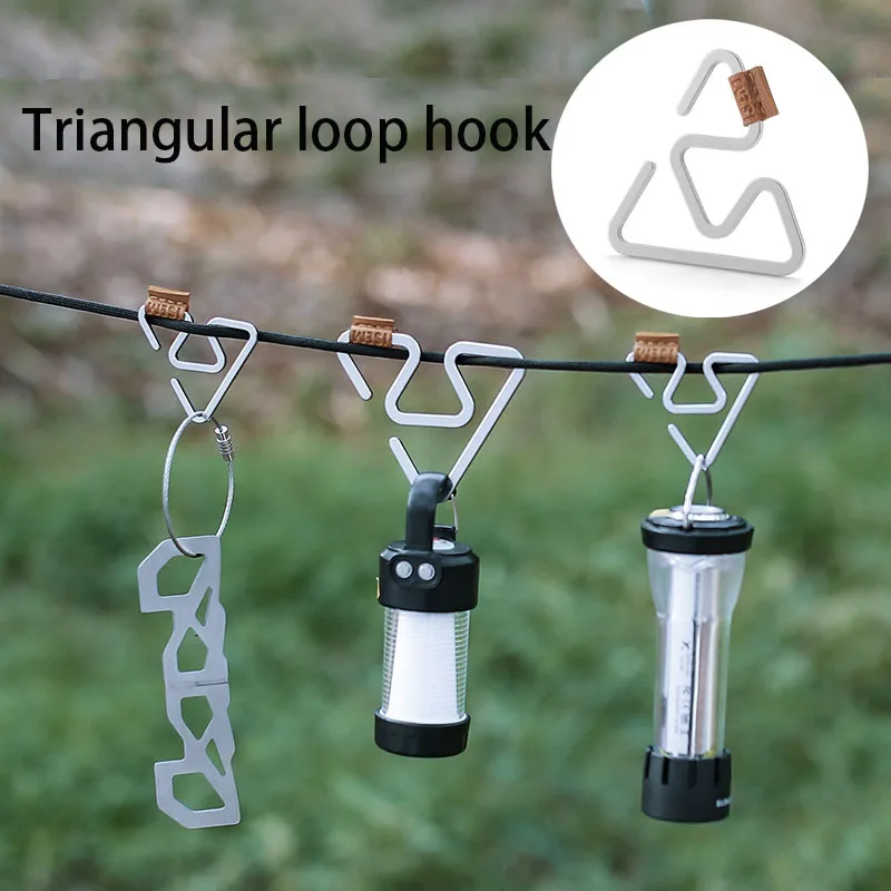 

4/8 шт., многофункциональная портативная треугольная Вешалка из нержавеющей стали