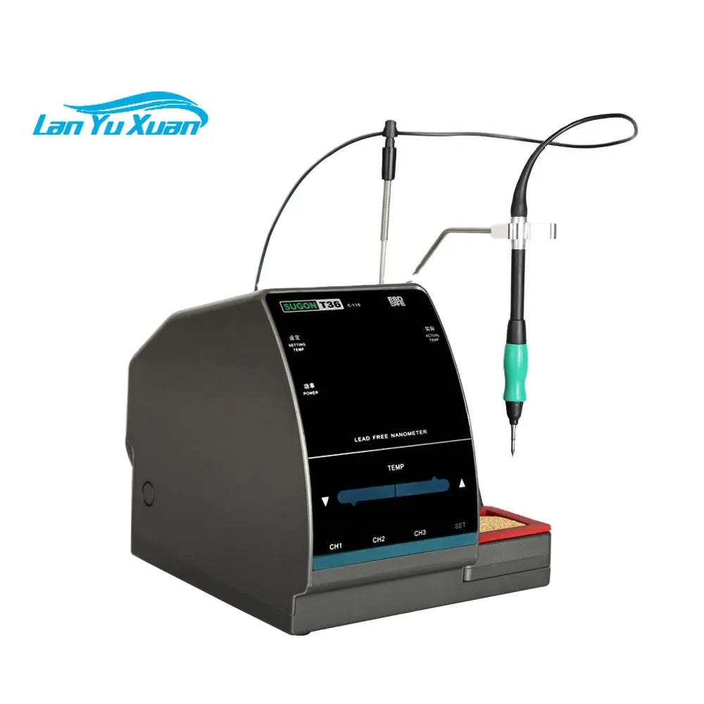 

Factory Directly Supply SUGON T36 Hot Air Heat Gun Precise Temp Portable Good Soldering Iron For Electronics Bga Rework Station