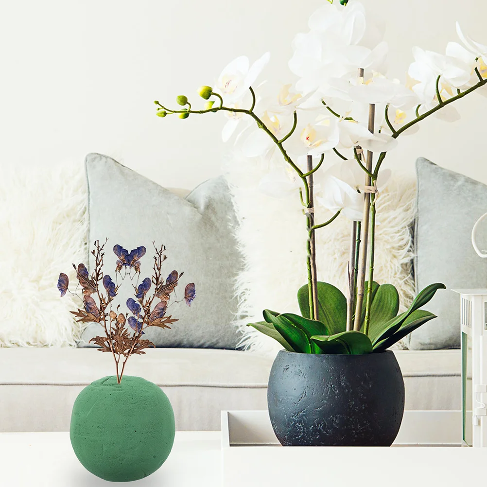 3 Pcs Flowers and Green Plants Fresh-keeping Arrangement Absorbent Sponge Ball Mud Foam Stand Dry Floral Phenolic Resin Balls
