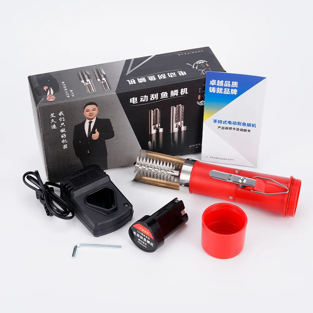 

Портативное устройство для удаления рыбной чешуи с зарядкой, очиститель рыболовных чешуек, чистый аккумулятор, искусственный нож для мореп...