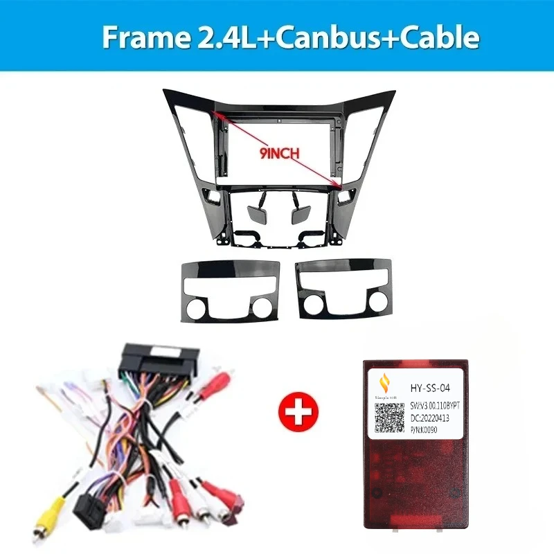 

QSZN 9-дюймовый автомобильный радиоприемник для HYUNDAI SONATA 2011 2012 2013 2014 видеопанель плеер аудио приборная панель 2 Din комплект крепления рамки безель