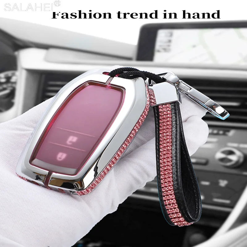 

Zinc Alloy TPU Car Key Case For Toyota Camry Coralla Crown RAV-4 Highlander 2015 CHR Prius Prado 2017 2018 Auris Avensis Verso