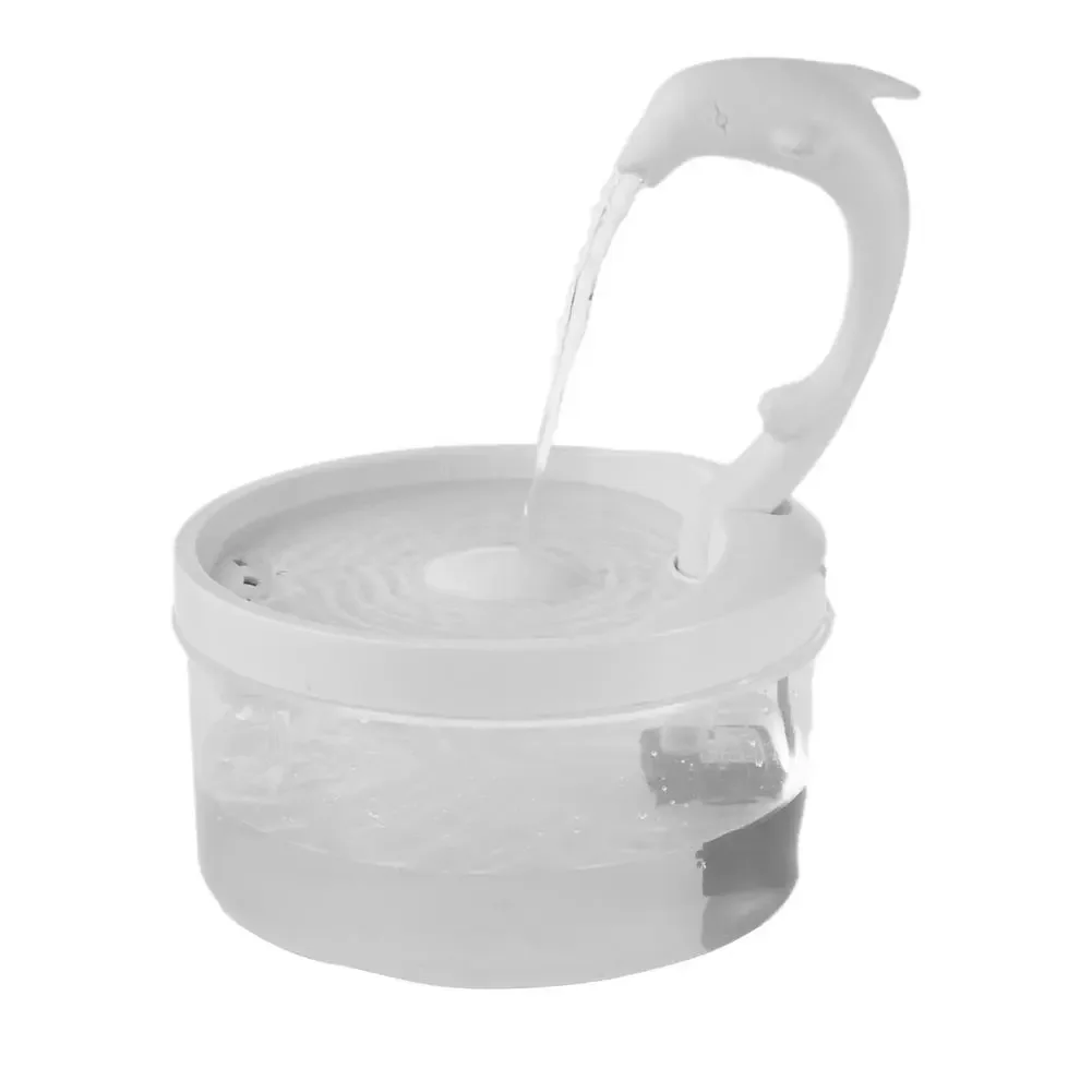 

2L Dolphin Swan Neck Pet Water Fountain USB Charging Water Dispenser Automatic Power-off Drinking Fountain for Cats Dogs