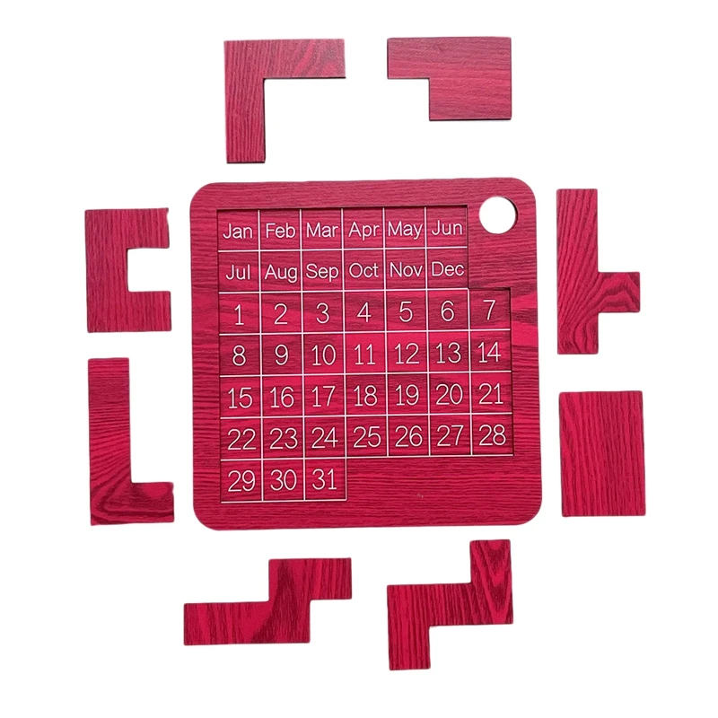

Календарь, головоломка, деревянный календарь, для офиса, для отображения даты, настольные игры-головоломки