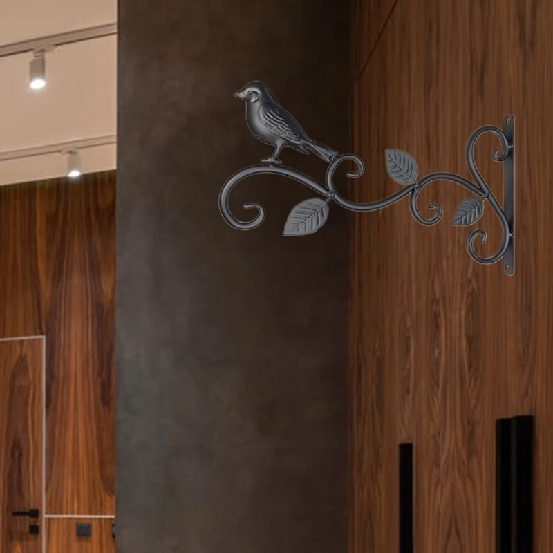 Железный подвесной кронштейн настенный крючок вешалка для растений кормушка