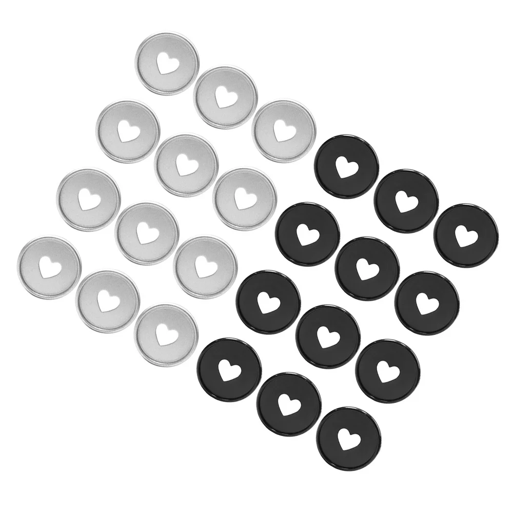 

24 Pcs Plastic Discs Mushroom Hole Binder Round Tools Notebook Planners Binding Supplies Abs Silver