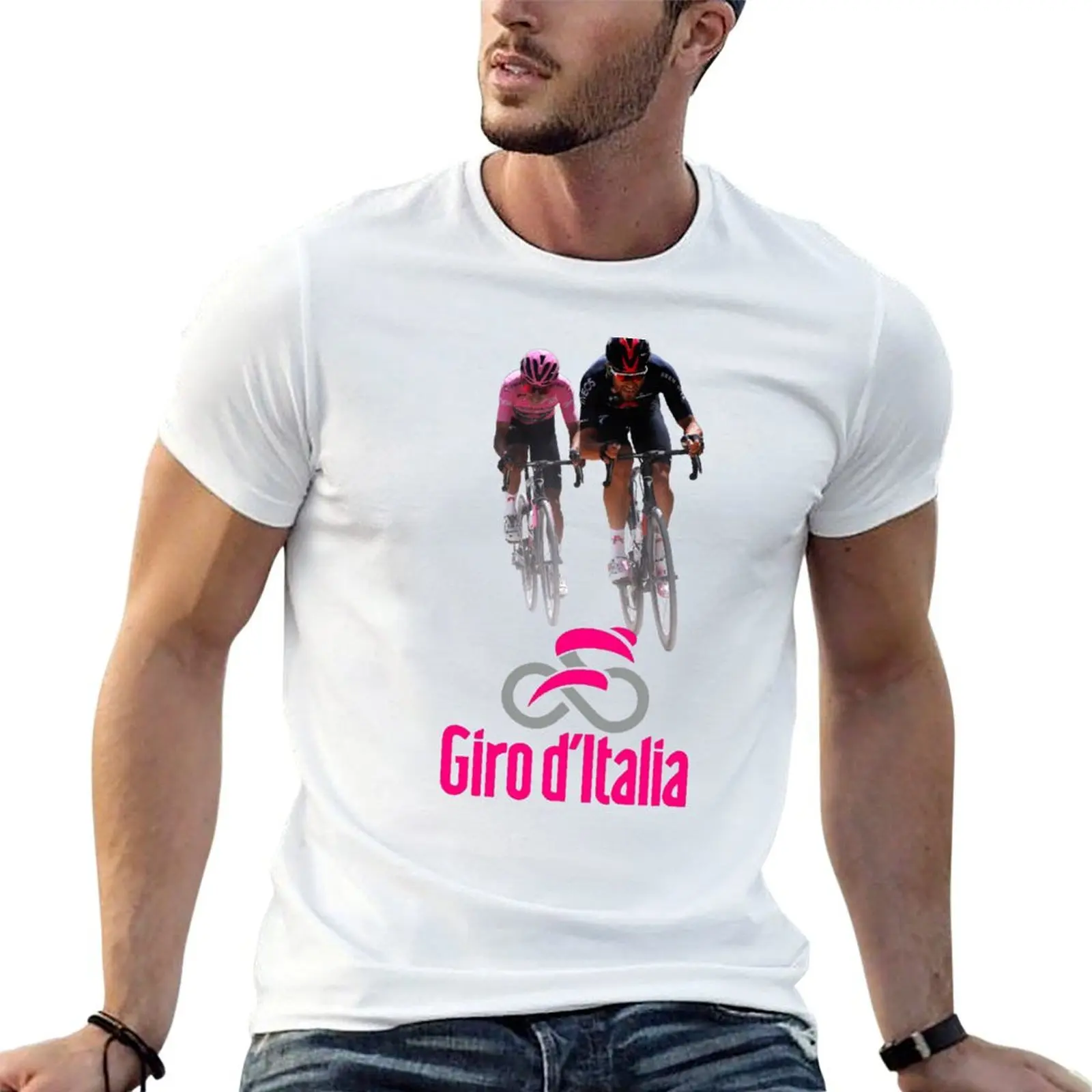 Фото Футболка Giro d'Italia, мужская футболка, хлопковая футболка, персонализированная футболка с аниме-принтом, футболка №1