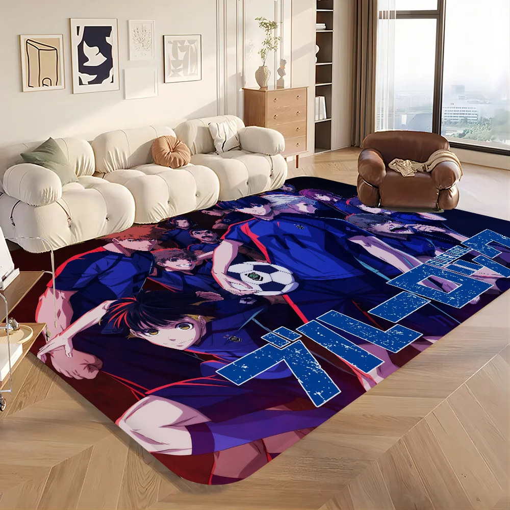 Синий напольный коврик с замком для ванной домашний Придверный в скандинавском