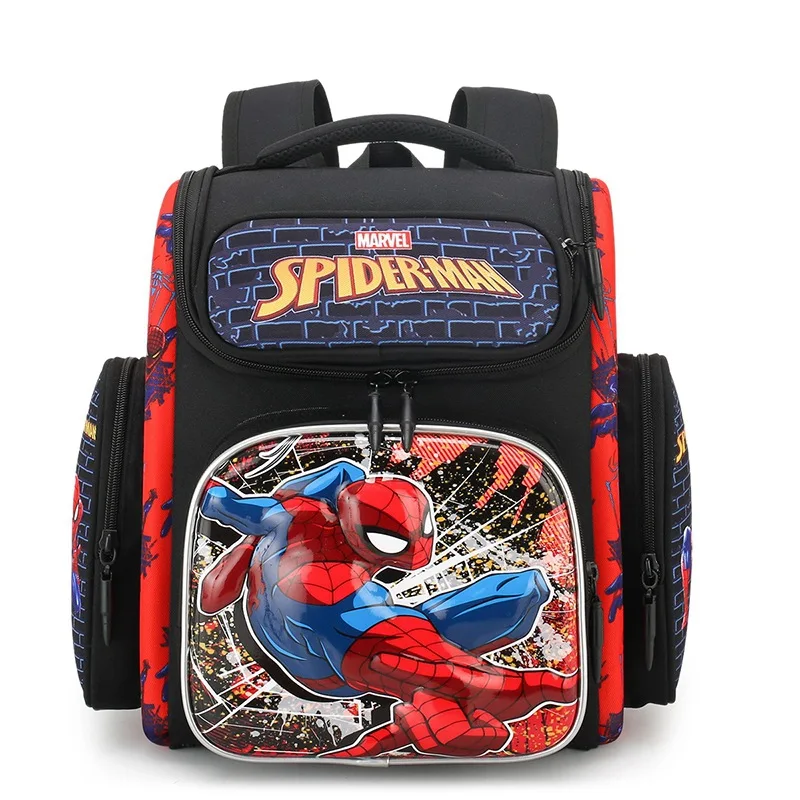 Disney Frozen Marvel School Bags For Boys Girls Grade 1-3 Elsa Spider Man Primary Student Shoulder Orthopedic Backpack Mochila