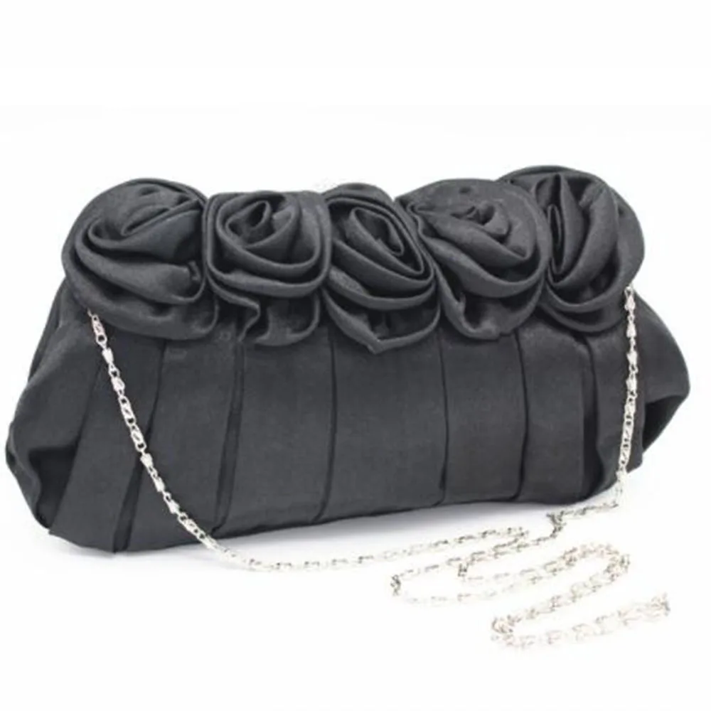 

Women's Floral Dinner Bag Cloth Flower Dressing Party Evening Bag Fashion Clutch Chain Shoulder Bags Banquet Bags