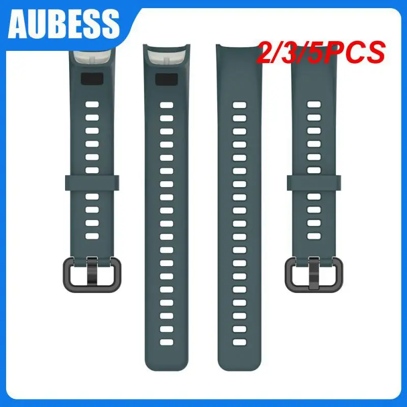 

2/3/5PCS Unisex Waterproof Silicone Strap Thickened Sport Watchband Sweatproof Watchband For Huawei Band 4