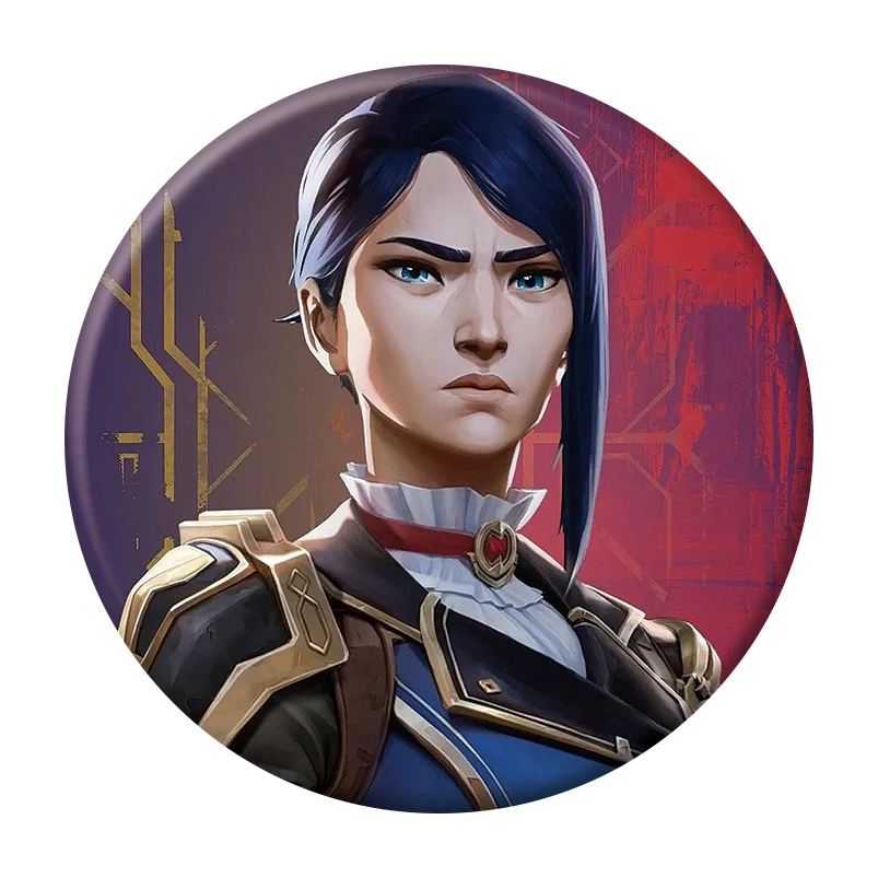 Аниме Arcane Season 2 Vi Jinx Caitlyn брошь на булавке мультяшная фигурка League of Legends значок