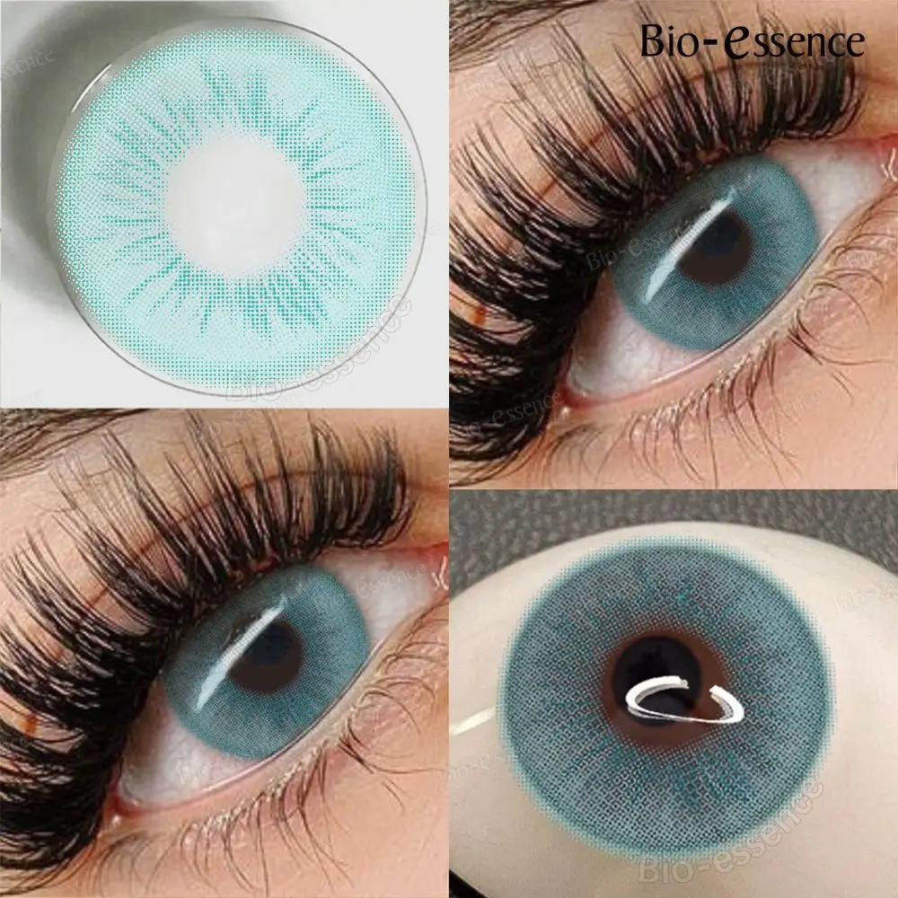 Bio-essence 1 пара модных макияжа Красота Синие контактные линзы Серия KOI Фиолетовые
