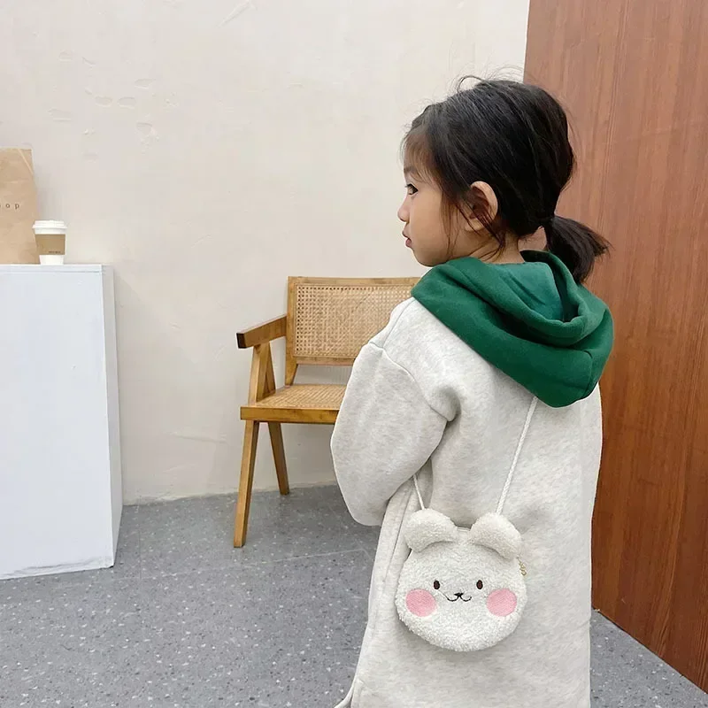 Новые плюшевые сумки через плечо с милыми мультяшными животными Детские