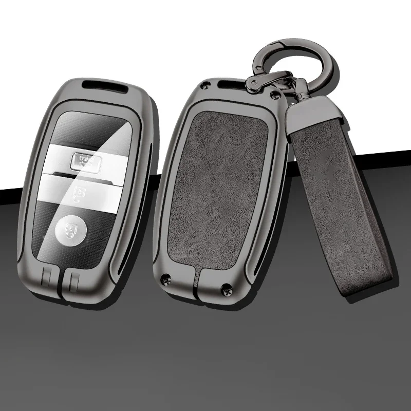 Кожаный чехол для автомобильного ключа из цинкового сплава защитный Kia Picanto Sportage