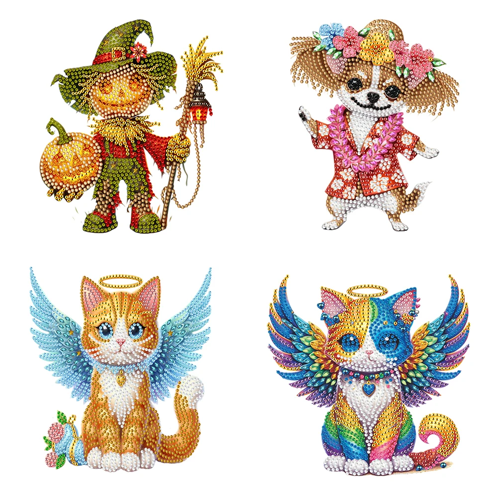 Набор для рисования акриловыми стразами настольные украшения особой формы с