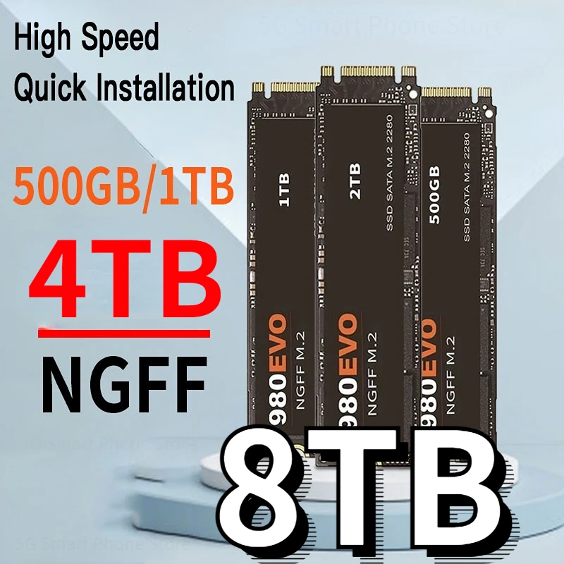 

Mass Storage M.2 SSD NGFF 1TB 2TB 4TB Solid State Drive Disk High Speed M.2 2280 PCIe 3.0 Internal Hard Disk For Laptop Desktop