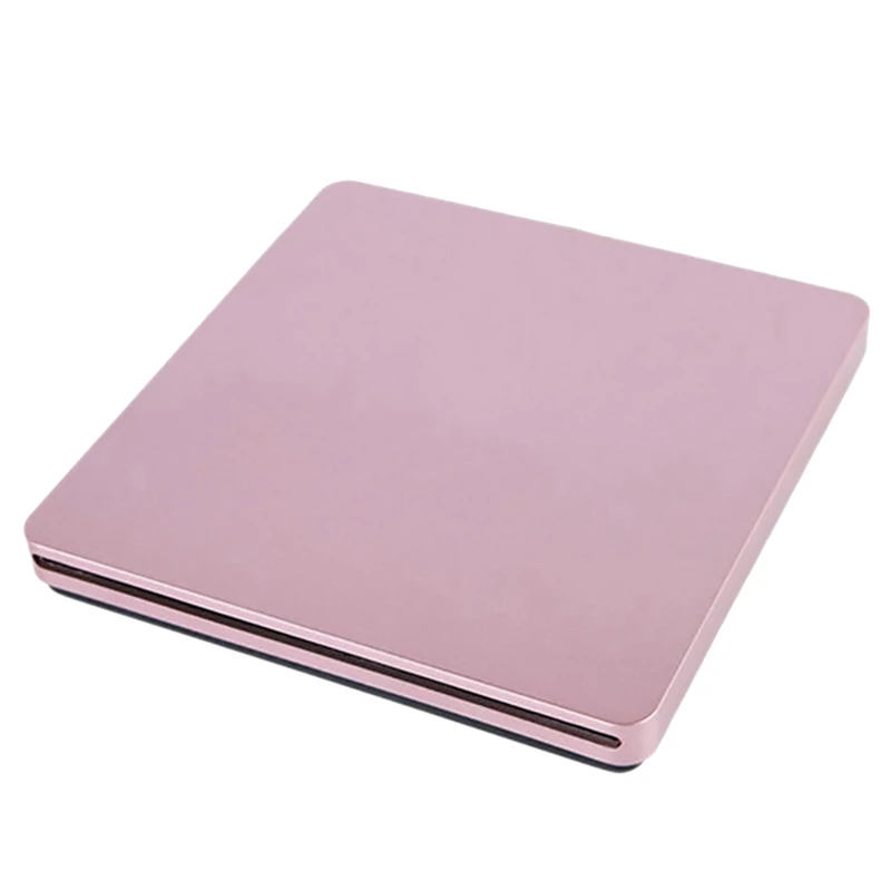

USB 2.0 Portable DVD Drive CD DVD +/-RW Drive For Laptop Pro Air Windows 7/8/10 Pink