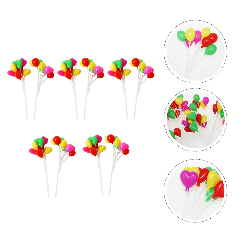 

Balloon Mini Cake Balloons Topperpearl Cluster Garland Miniature Small Cloud Ornaments Faux Pick Picks House Garden Bonsai