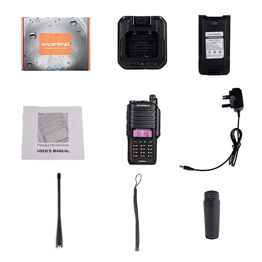 10W Baofeng UV-9R Plus Walkie Talkie UV 9R Plus Waterproof Portable CB Ham Radio Dual Band FM HF Transceiver UV9R Two Way Radio