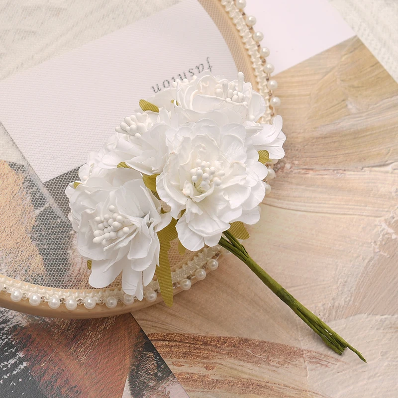 

Искусственные мини розы Nanairo 6 шт.