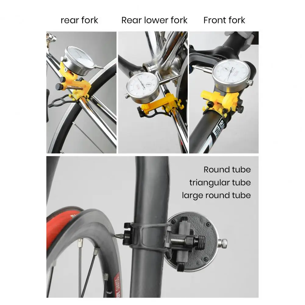 

Универсальный индикатор для колес велосипеда, компактный портативный инструмент для простой настройки колес