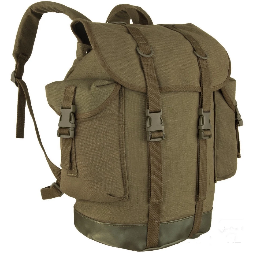 German Tactics MIL-TEC West German Pepper Salt Tactics Backpack Camping Brigade Outdoor Canvas Paratrooper