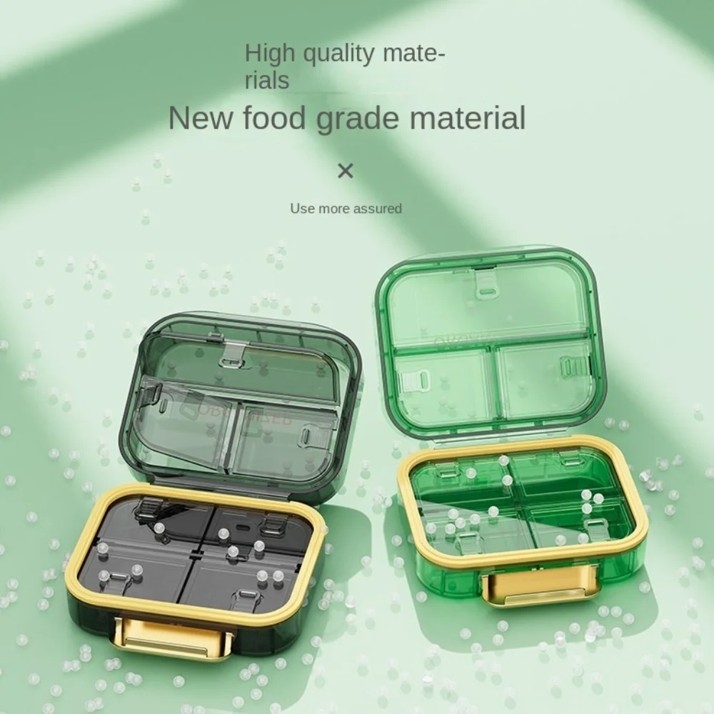 Дозатор для таблеток с 7 сетками пылезащитный водонепроницаемый мини-коробка