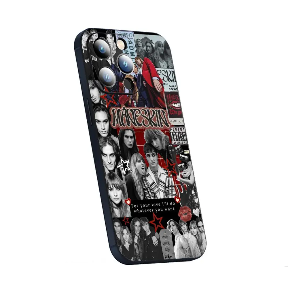 Фото Чехол для телефона ManeS-skinS в стиле хип-хоп, дизайн певца для iPhone 17, 16, 16e, 15, 14, 13, 12, Plus Mini Pro Max, мягкий черный противоударный чехол №4