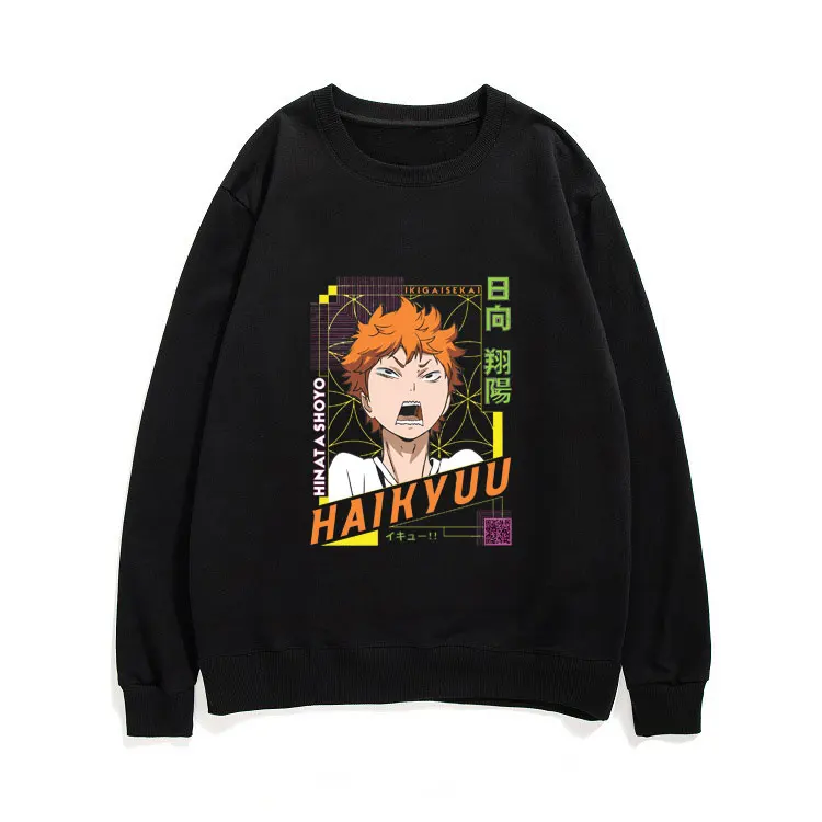 

Anime Haikyuu Haikyu Shoyo Hinata Pullover Comfortable Loose Streetwear Long Sleeve Oversized Unisex All-match Sweatshirt Tops