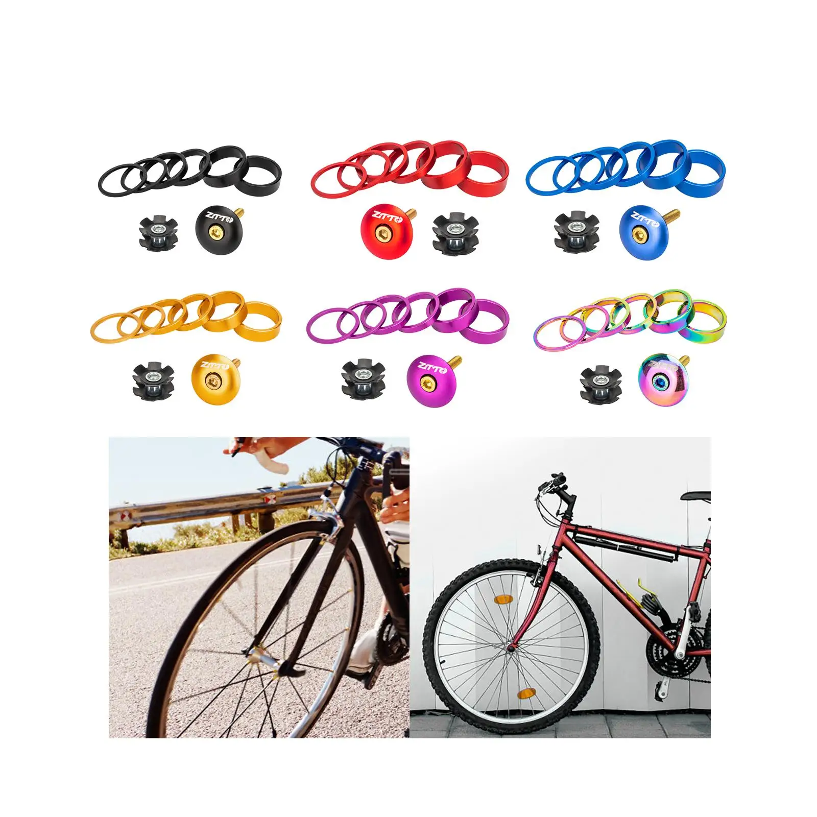 Проставка для велосипедной гарнитуры из алюминиевого сплава прочные и