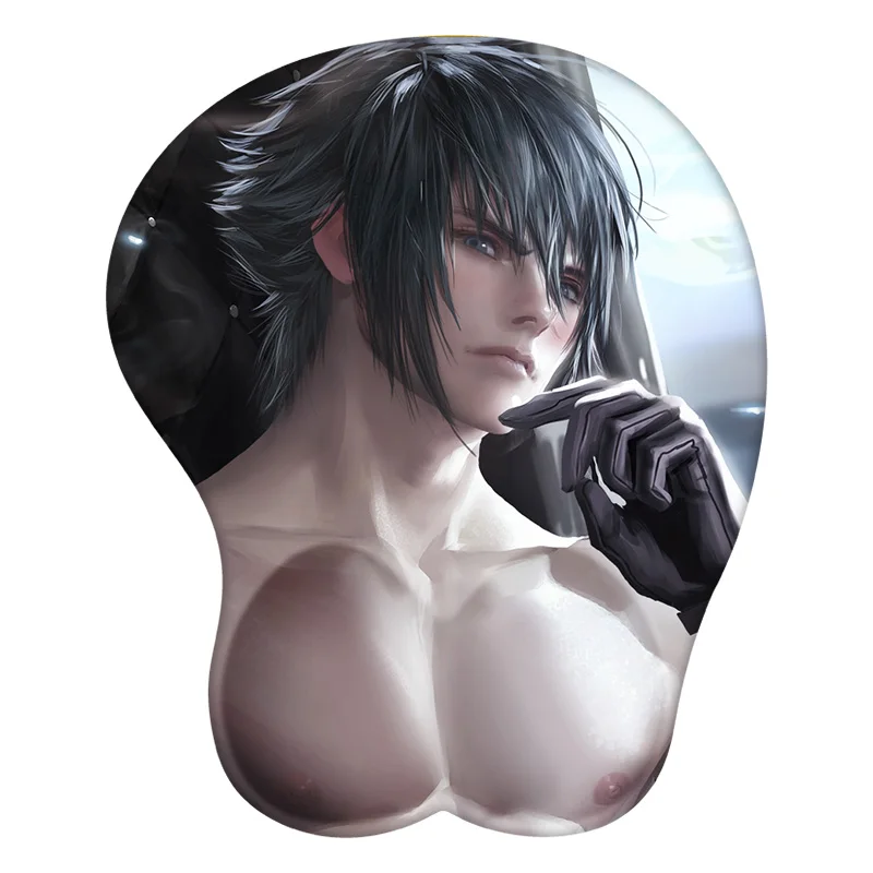 

Noctis Lucis Caelum Final Fantasy 3D Mouse Pad Anime Wrist Rest Silicone Sexy Creative Gaming Mousepad Mat