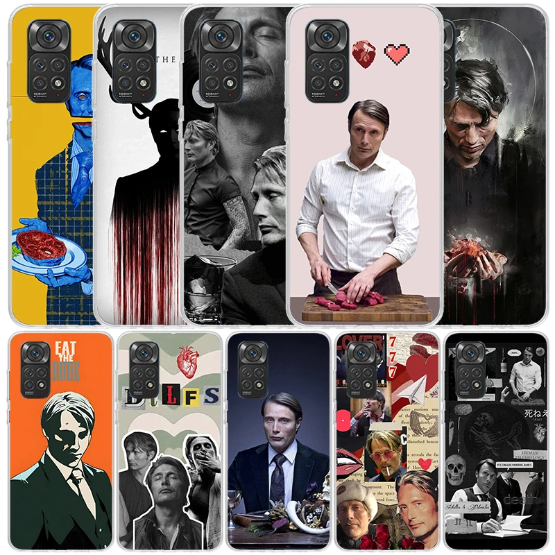 Чехол для телефона Hannibal Movie Xiaomi Redmi Note 13 12S 12 11S 11 11T 11E Pro Plus 10S 10 9S 9 8T 8 7 + мягкая задняя