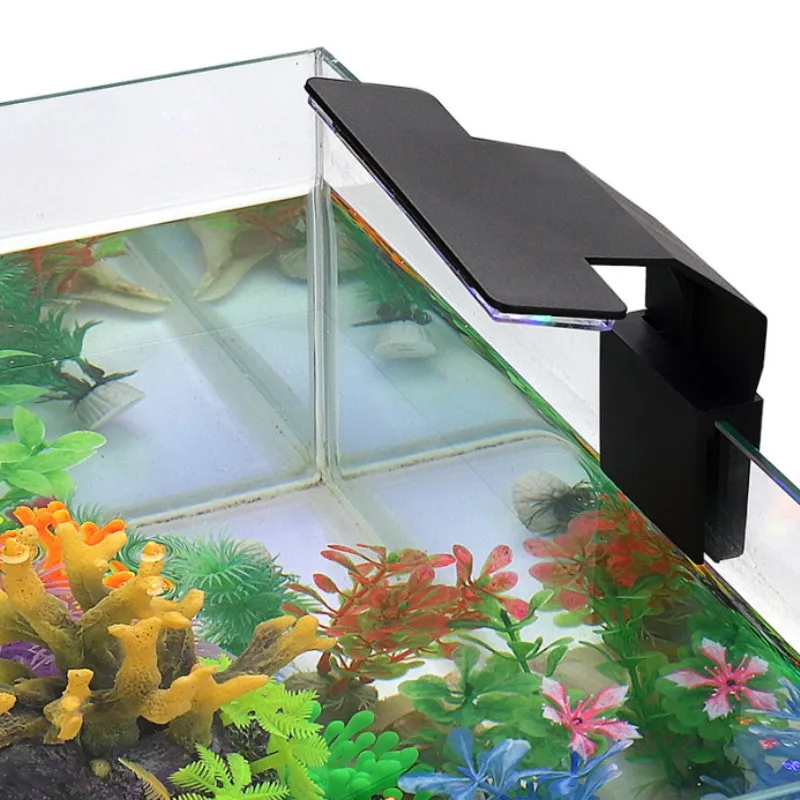 

Mini Aquarium Clip-on Plant Fish Tank Light Full Spectrum LED Lamp 220V/110V Aquatic Freshwater Water Grass Lamps 스마트 수족관