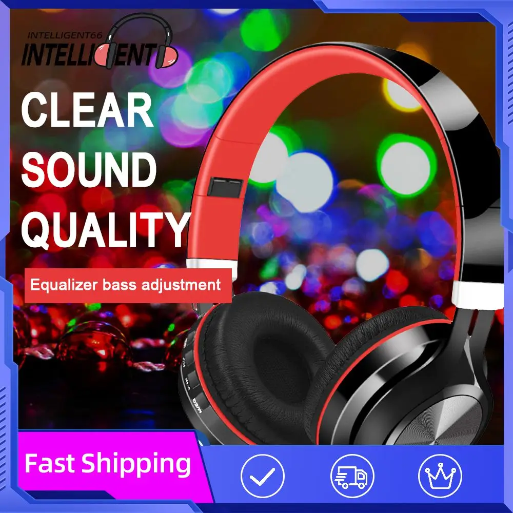 

Stereophonic With Mic Headworn Sports Headphones In Ear Headphones Game Earphone Noise Cancelling Wireless Headphones Foldable
