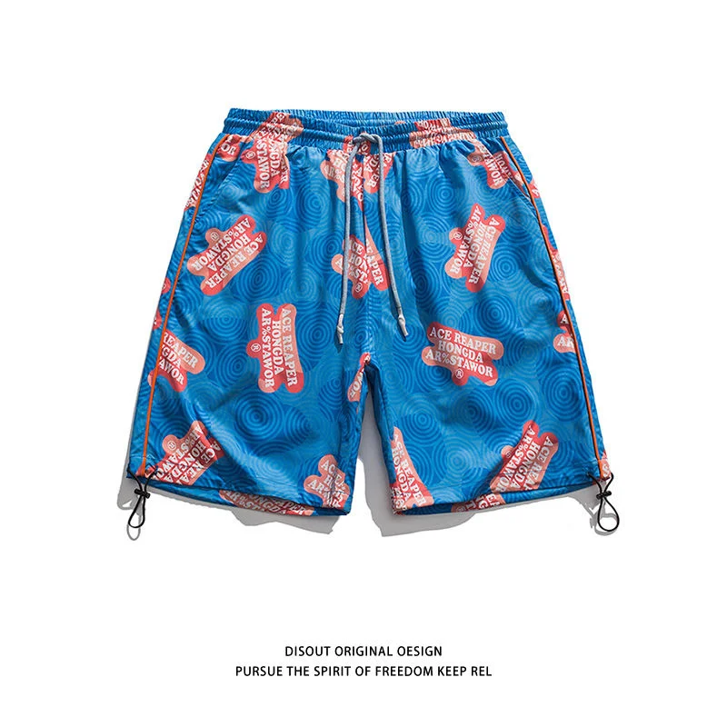 

Beach Casual Shorts Oversize Street Sports Straight Wide Leg Pants Trendy Fashion Vacation Short Pants for Men Summer M-5XL