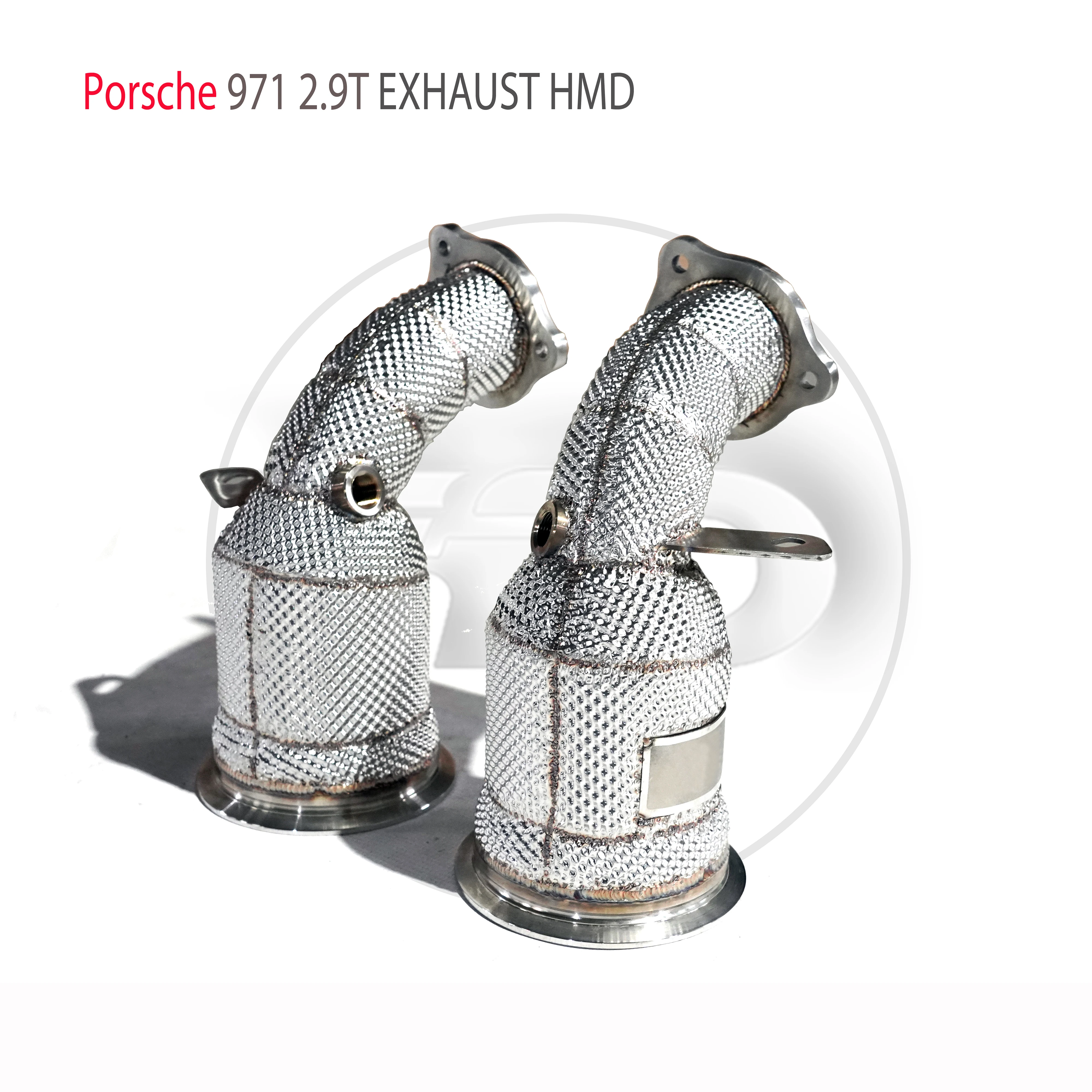 

HMD Exhaust Manifold Downpipe for Porsche Panamera 971 2.9T Car Accessories With Catalytic Converter Header Without Cat Pipe